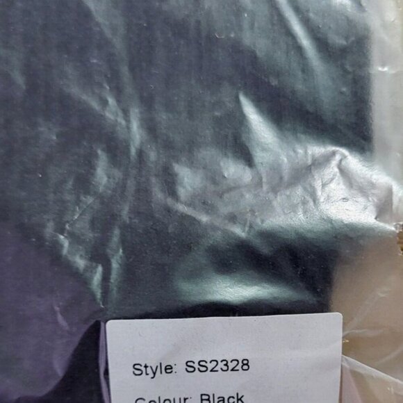 Uncle Studios Women's  Chic Stretchy Black Shirt With Bell Sleeves  Size XS NWT - Picture 7 of 8